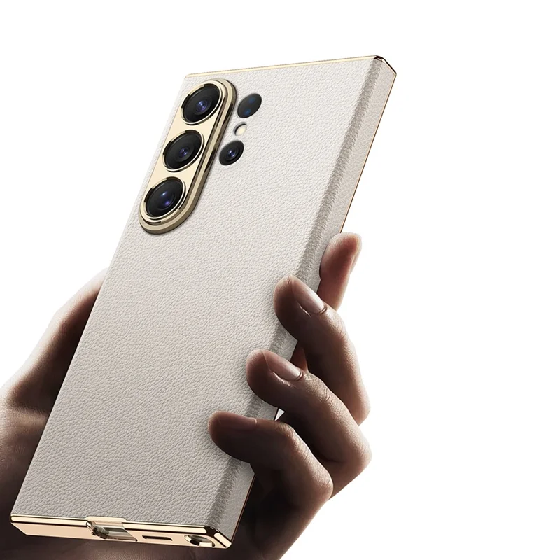 GKK For Samsung Galaxy S26 Ultra Case Electroplated PU + PC Phone Back Cover - Purple