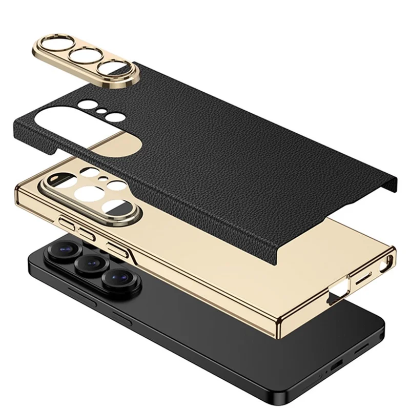 GKK For Samsung Galaxy S26 Ultra Case Electroplated PU + PC Phone Back Cover - Purple