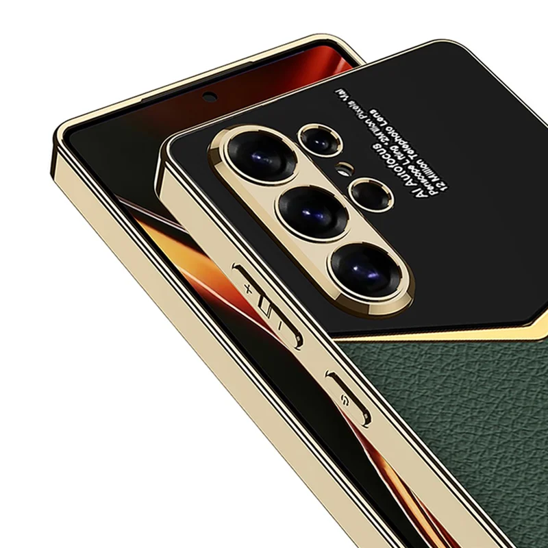 GKK For Samsung Galaxy S26 Ultra Cases Electroplating PU + PC + TPU Phone Cover - White