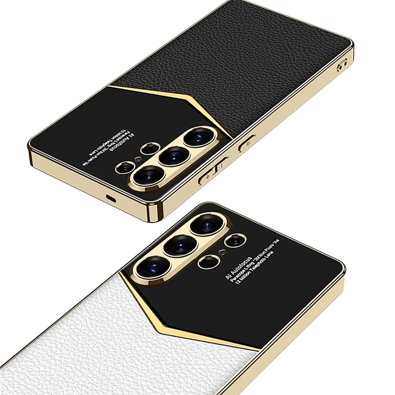 GKK For Samsung Galaxy S26 Ultra Cases Electroplating PU + PC + TPU Phone Cover - Midnight Green