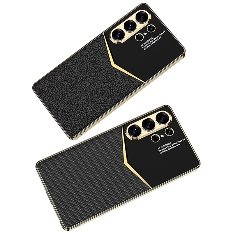 GKK For Samsung Galaxy S26 Ultra Cases Electroplating PU + PC + TPU Phone Cover - Midnight Green