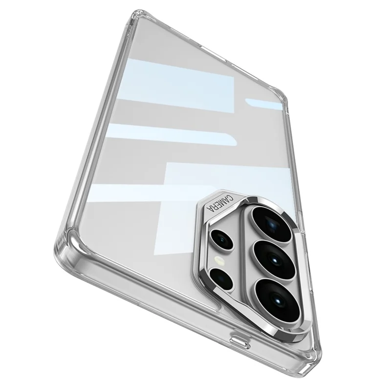 GKK Per Samsung Galaxy S26 Ultra Custodia Trasparente in TPU + PC - Trasparente / Argento