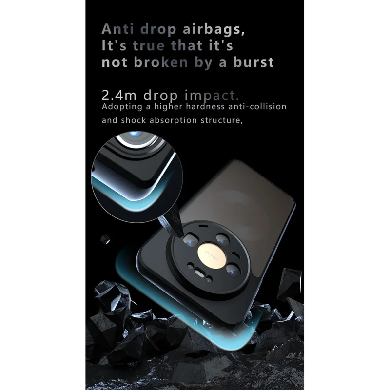 Phone Case For vivo S50 5G  /  V70 5G Skin-Touch TPU + PC Matte Phone Back Cover, Transparent Black