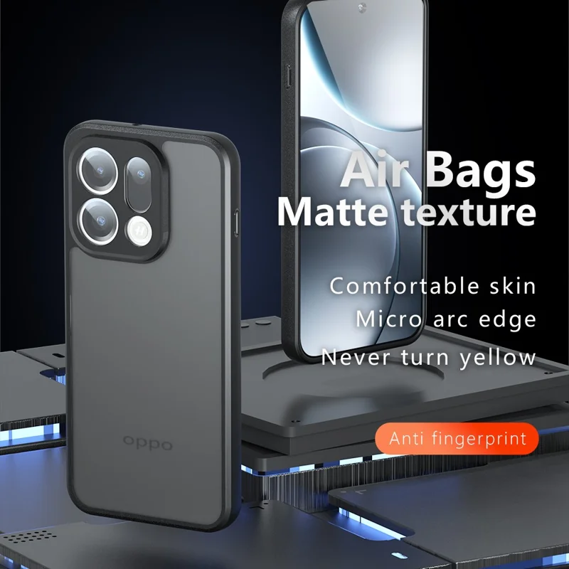 For Google Pixel 10a Case Skin-Touch TPU + PC Matte Phone Back Cover, Transparent Black