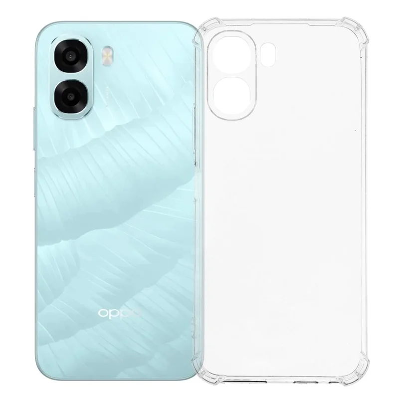 Przezroczysta obudowa TPU na Oppo A6x 5G / A6x 4G z wzmocnionymi narożnikami, odporna na upadki