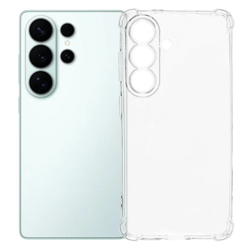 Coque transparente en TPU renforcée pour Samsung Galaxy S26 Ultra, protection antichute avec coins renforcés