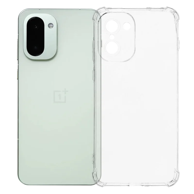 For OnePlus 15R 5G / Ace 6T 5G Transparent TPU Case forstærkede hjørner, smitterejsningssikker telefonbeskyttelse