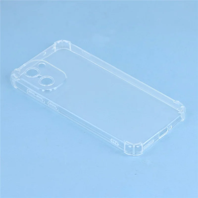 For OnePlus 15R 5G / Ace 6T 5G Transparent TPU Case forstærkede hjørner, smitterejsningssikker telefonbeskyttelse