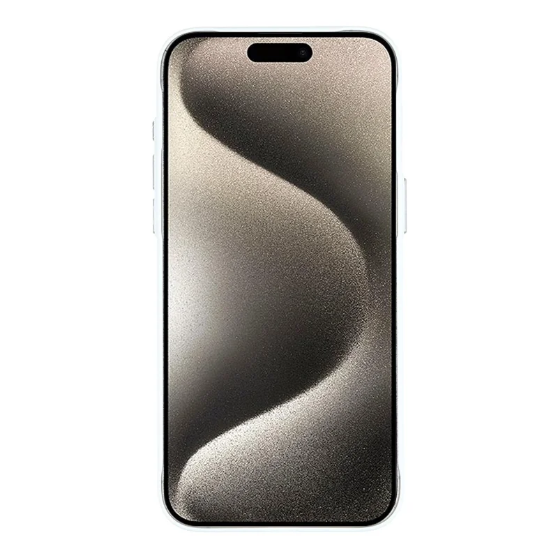 Für iPhone 15 Pro Hülle kompatibel mit MagSafe Skin-Touch Kunstleder + PC Handy-Rückseite mit Kartenfach - Grün