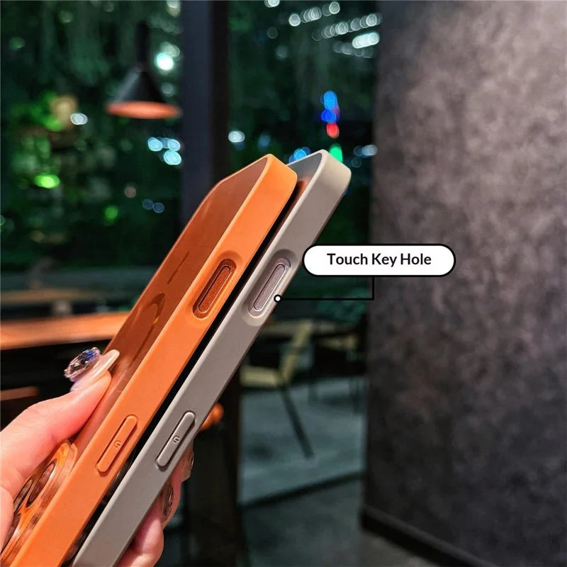 For iPhone 17 Pro Max Magnetic Case Camlet TPU PC Protective Phone Cover Compatible with MagSafe - Orange