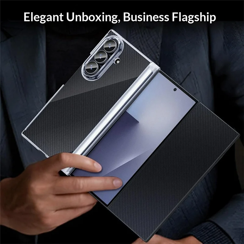 Funda para Samsung Galaxy Z TriFold 5G, carcasa transparente de TPU + PC resistente a impactos con protección de doble eje