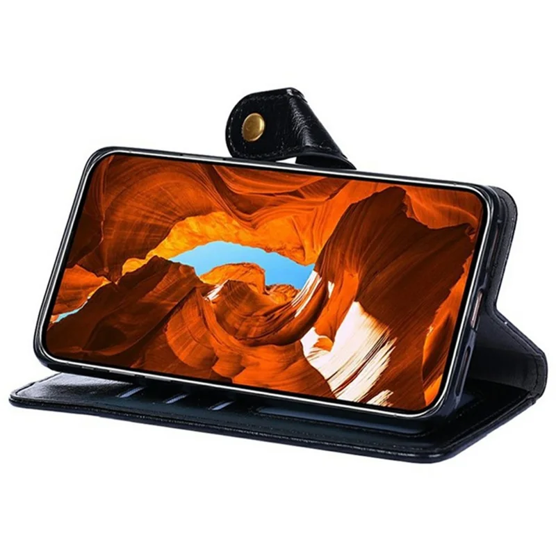 Voor Motorola Edge 70 5G hoesje met ritssluiting, portemonnee van PU-leer, oprolbaar hoesje - Zwart