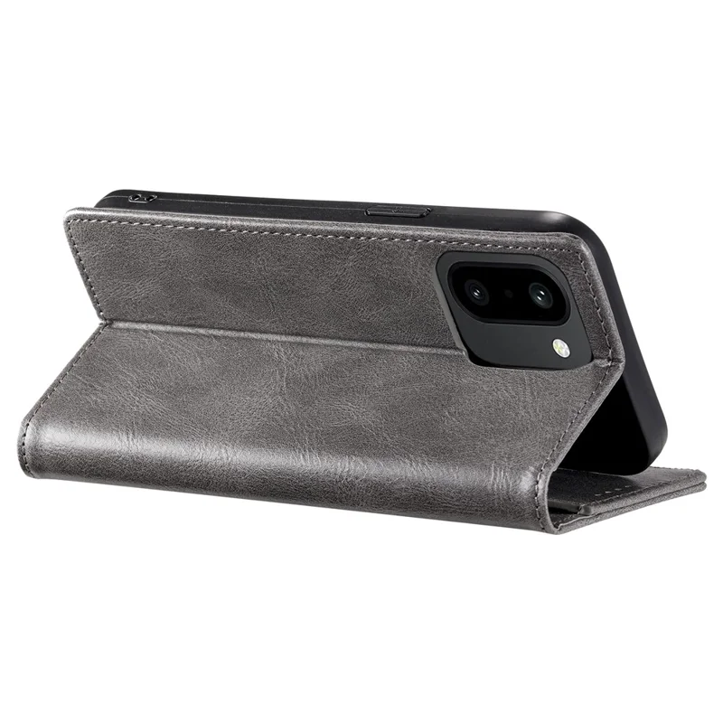 TTUDRCH Style 007 For OnePlus 15R 5G Leather Case RFID Blocking Wallet Stand Phone Cover - Grey