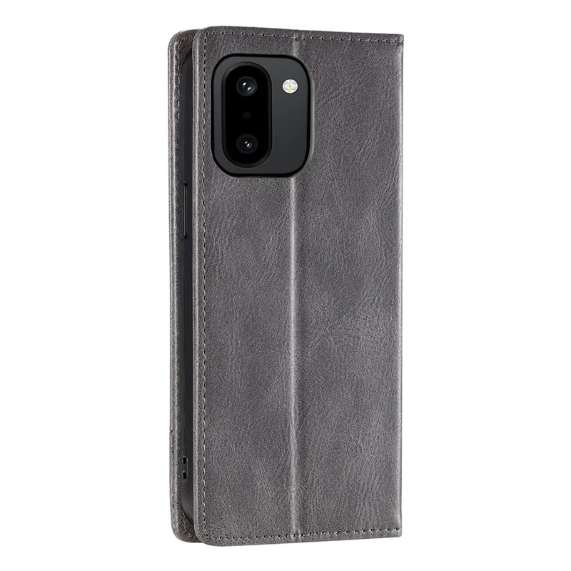 TTUDRCH Style 007 For OnePlus 15R 5G Leather Case RFID Blocking Wallet Stand Phone Cover - Grey