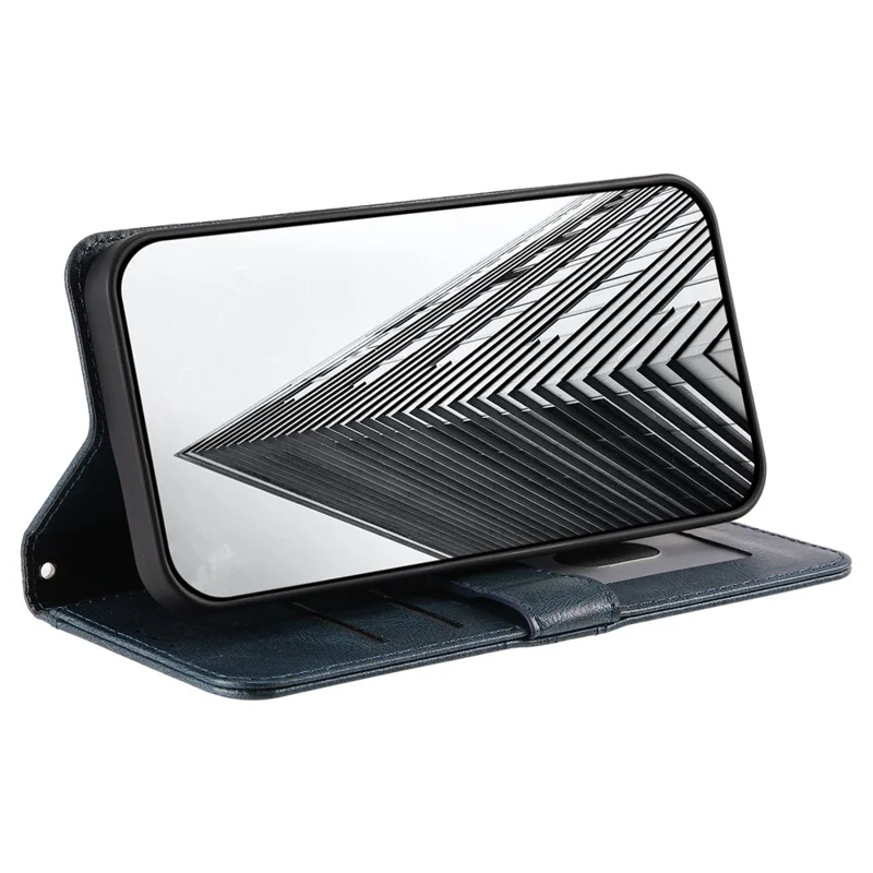 For OnePlus 15R 5G Case 6 Card Slots PU Leather Anti-Fall Phone Cover with Wrist Strap - Blackish Green