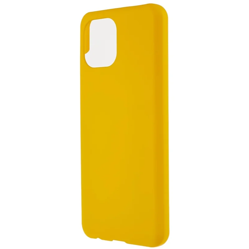 For Xiaomi Redmi A1 4G / A2 4G Hard PC Shockproof Phone Case Rubberized Glossy Surface Anti-fingerprint Cover - Yellow
