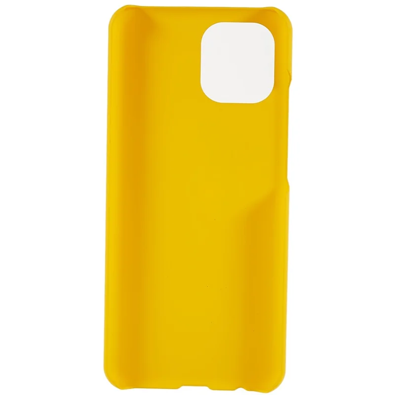 For Xiaomi Redmi A1 4G / A2 4G Hard PC Shockproof Phone Case Rubberized Glossy Surface Anti-fingerprint Cover - Yellow