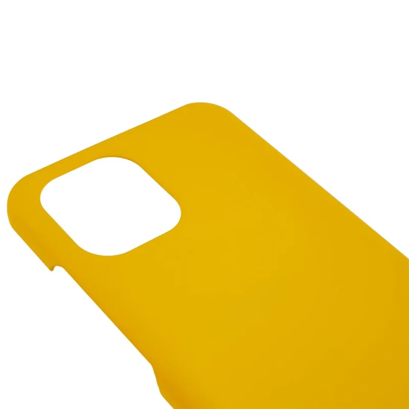 For Xiaomi Redmi A1 4G / A2 4G Hard PC Shockproof Phone Case Rubberized Glossy Surface Anti-fingerprint Cover - Yellow