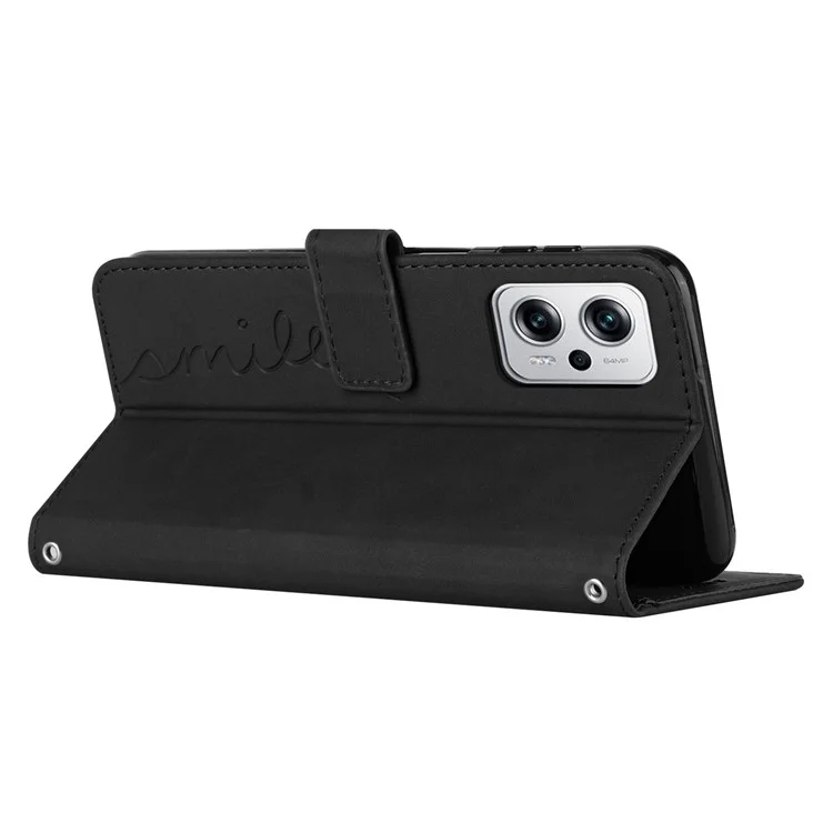 Pour Xiaomi Redmi Note 11T Pro 5G / Redmi Note 11T Pro + 5G / Poco X4 GT 5G Impression Colet Swellet Caselet - le Noir