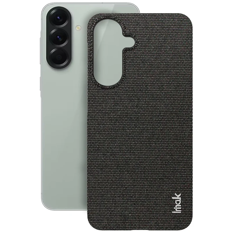 IMAK Ruiyi Series for Samsung Galaxy A37 5G Case Fabric Texture Leather + PC Phone Back Cover - Black