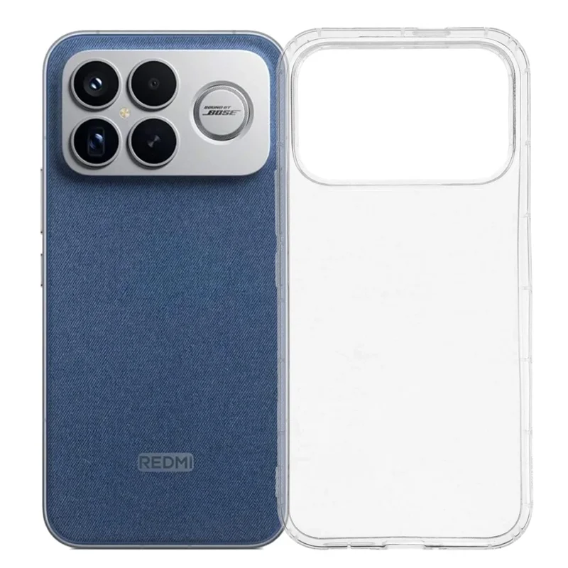 For Xiaomi Poco F8 Ultra / Redmi K90 Pro Max 5G Case Transparent TPU Phone Back Cover Airbag Protection