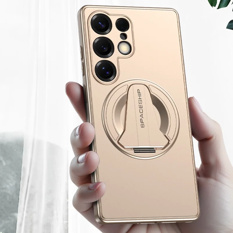 Capa Magnética para Samsung Galaxy S26 Ultra com Suporte Dobrável em PC e TPU - Preto