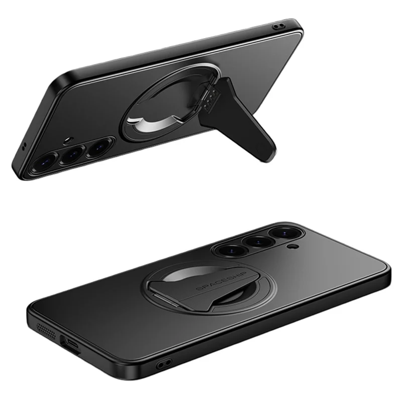 Capa Magnética para Samsung Galaxy S26 / S26 Pro com Suporte Dobrável em PC e TPU - Preto