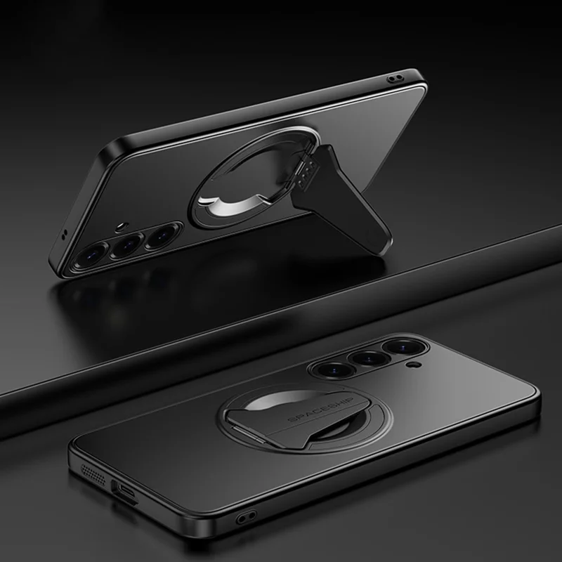 Capa Magnética para Samsung Galaxy S26 / S26 Pro com Suporte Dobrável em PC e TPU - Preto