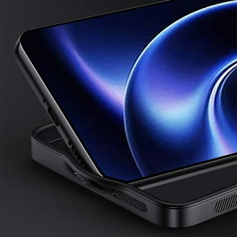 For Xiaomi 17 Ultra 5G Case Wood Texture PU Leather Coated PC TPU Phone Cover - Black