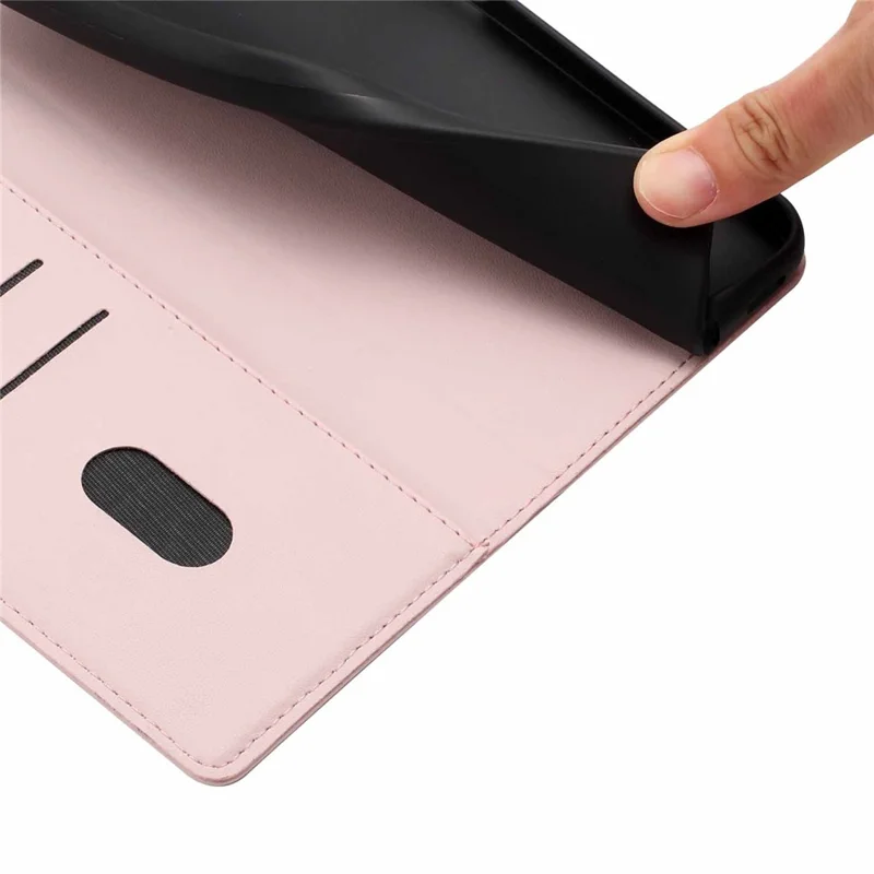 For OnePlus 15 5G Stand Case Tree-and-Cat Pattern PU Leather Wallet Protective Phone Cover with Wrist Strap - Pink