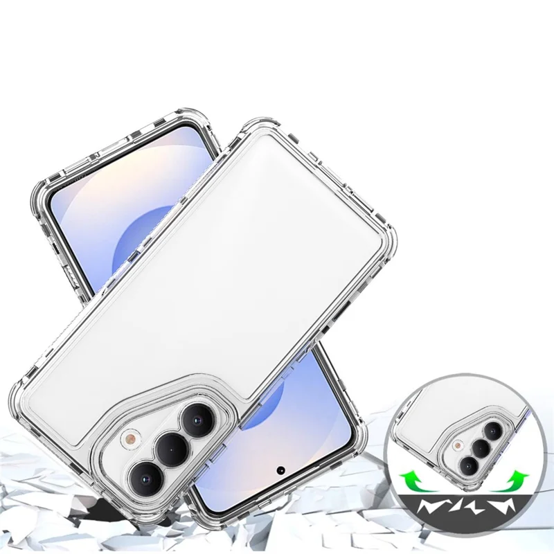 For Samsung Galaxy S26+ Case Anti Scratch Acrylic TPU Phone Cover - Transparent