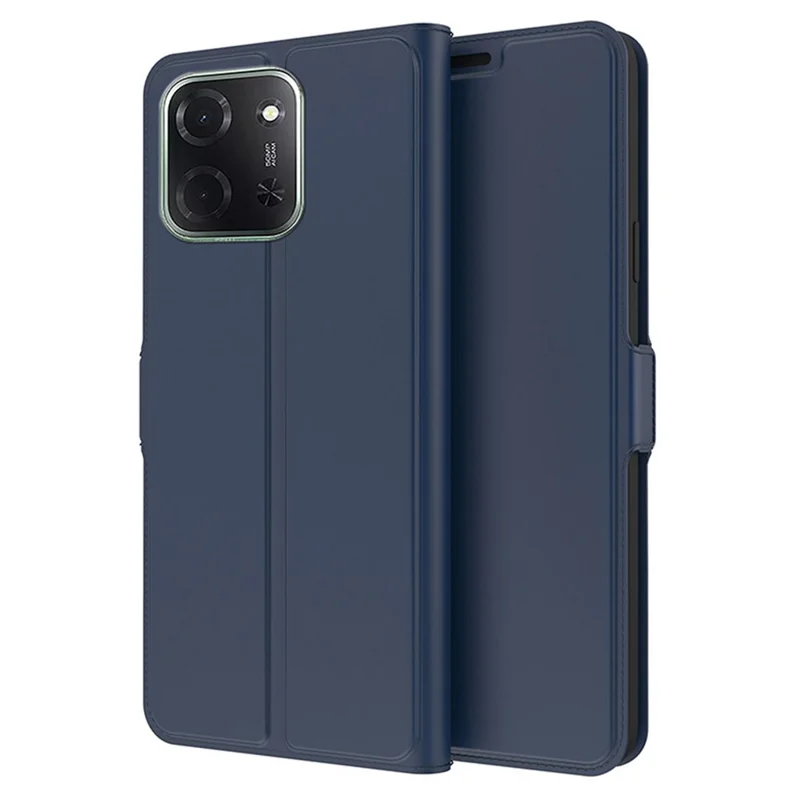 For Xiaomi Poco C85 5G Case Shockproof TPU Inner Shell Leather Phone Cover Card Slot - Blue