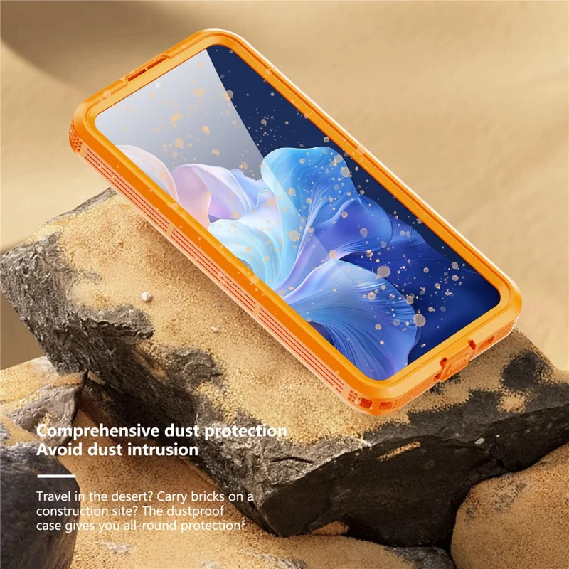 REDPEPPER For Samsung Galaxy S26+ IP68 Waterproof Case Clear Magnetic Phone Cover - Orange