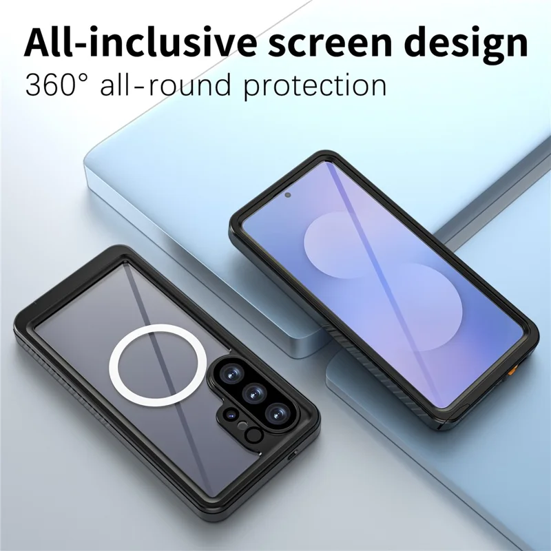 REDPEPPER FS Series For Samsung Galaxy S26 Ultra IPX8 Waterproof Case PC TPU PET Clear Magnetic Phone Cover