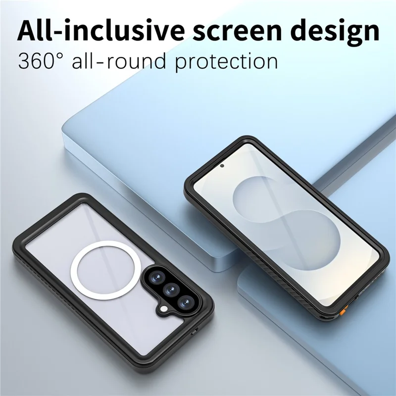 REDPEPPER FS Series For Samsung Galaxy S26 IPX8 Waterproof Case PC TPU PET Clear Magnetic Phone Cover