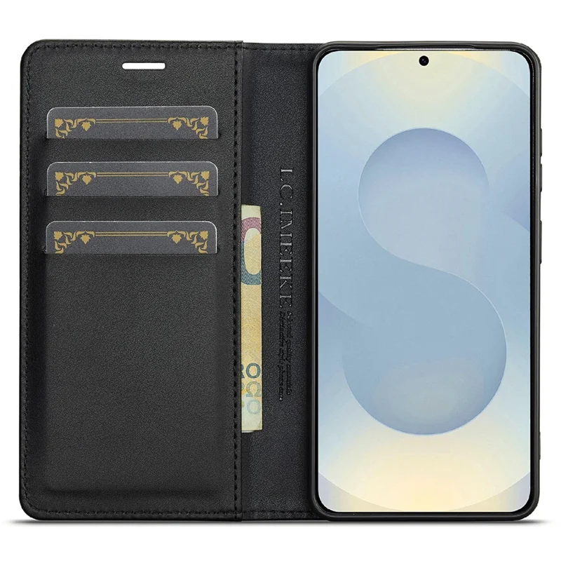 LC.IMEEKE For Samsung Galaxy A57 5G Wallet Case Carbon Fiber Texture Leather Phone Cover - Horizontal Stripe