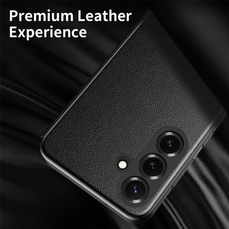For Samsung Galaxy S26+ Case Smart View Window Leather Phone Cover - Black