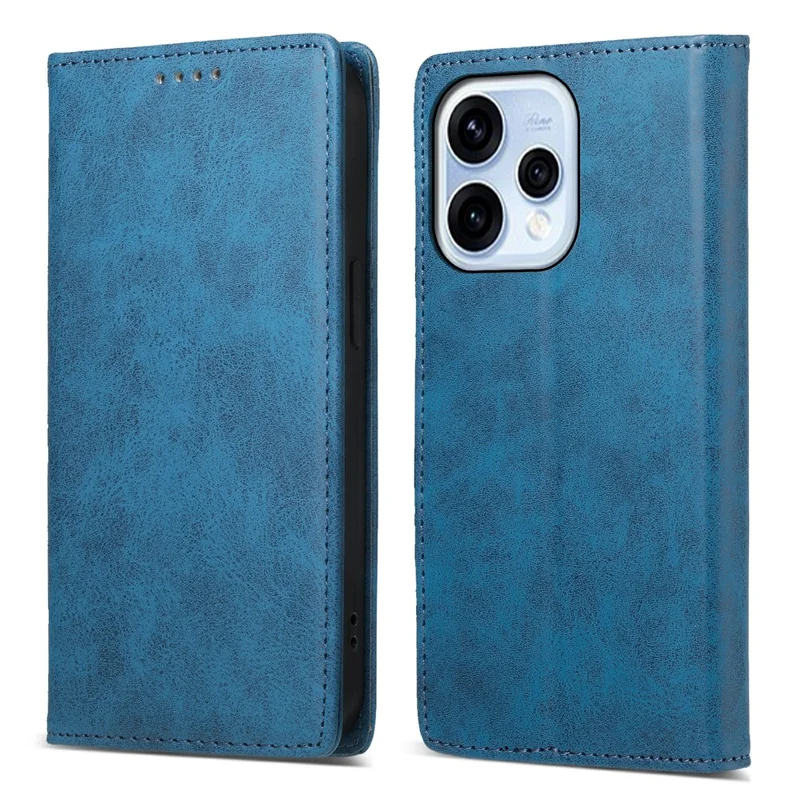 Wallet Case For Oppo Reno15 5G (Global)   /  Reno15c 5G (China) RFID Blocking PU Leather Phone Cover - Blue