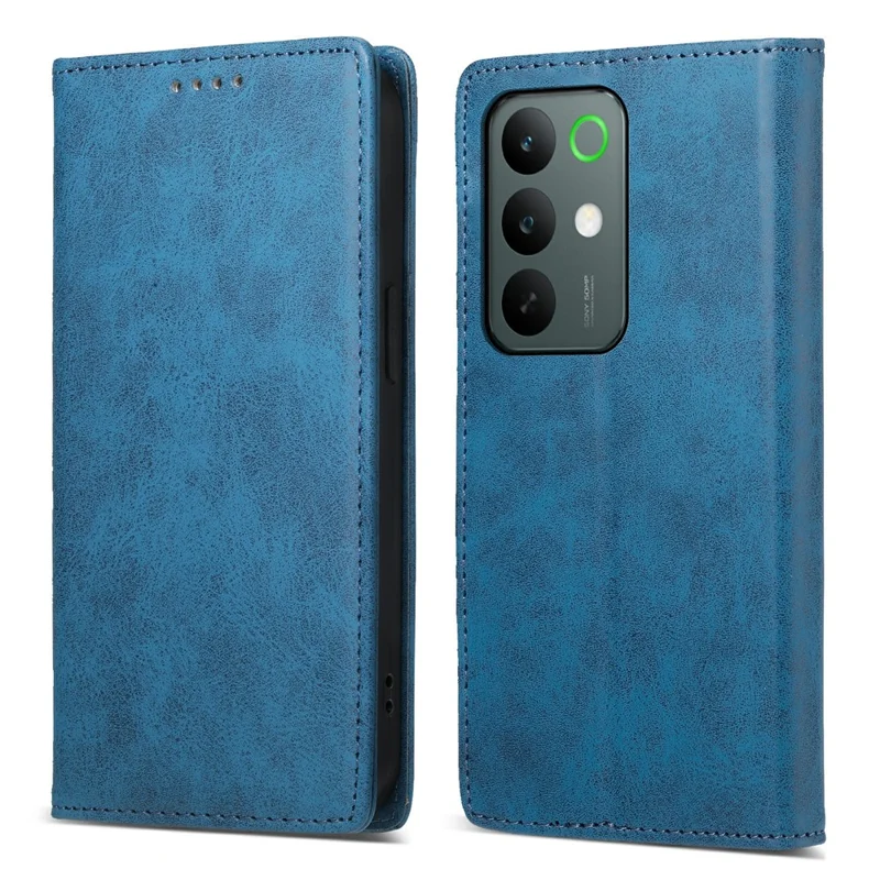 Realme C85 5G Brieftaschenhülle mit RFID-Schutz, PU-Leder-Handyhülle - Blau