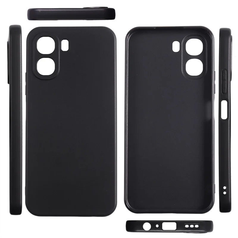 Bulk Purchasing Phone Case For Oppo A6x 5G  /  A6x 4G Precise Cutouts 1.2mm TPU Matte Phone Cover - Black