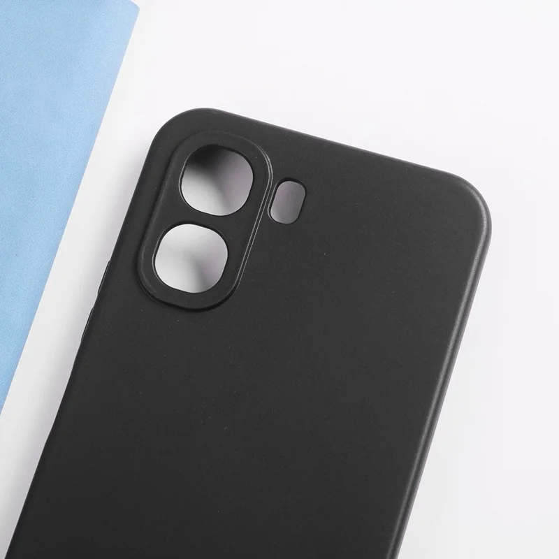 Bulk Purchasing Phone Case For Oppo A6x 5G  /  A6x 4G Precise Cutouts 1.2mm TPU Matte Phone Cover - Black
