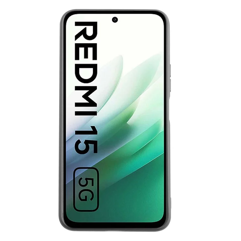 Bulk Purchasing For Xiaomi Redmi 15 5G (Global) (169mm) Case Shockproof 1.2mm TPU Matte Phone Cover - Black