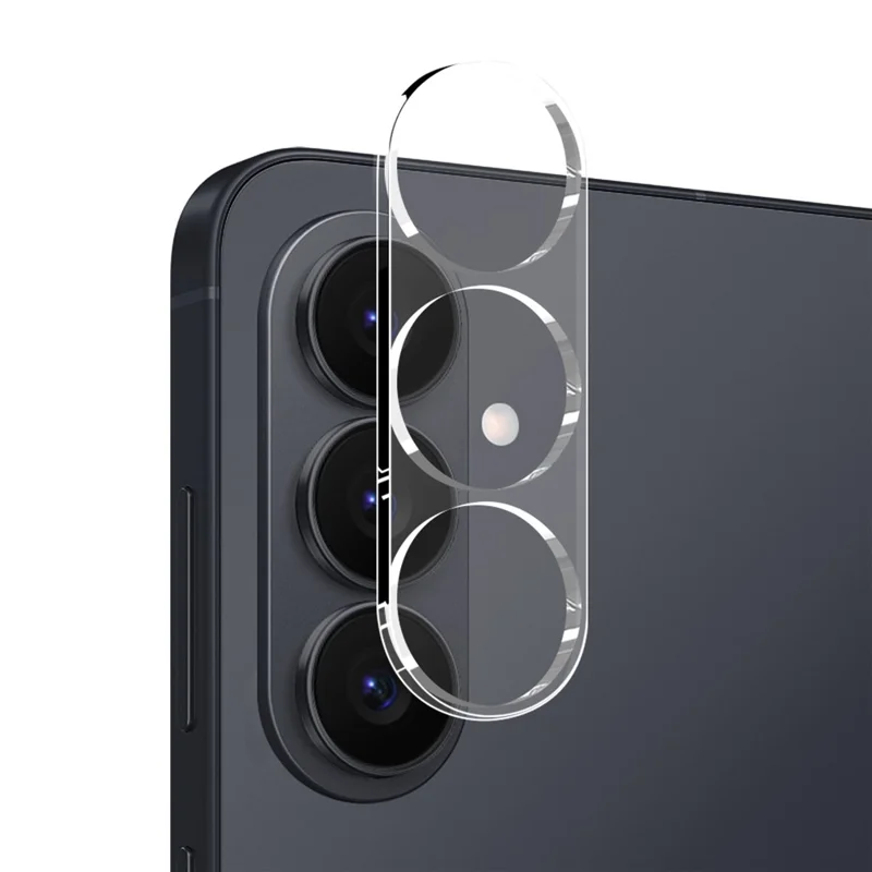 NORTHJO For Samsung Galaxy S26+ TPU Phone Case + Tempered Glass Film + Camera Lens Protector (Support Fingerprint Unlock) - Transparent