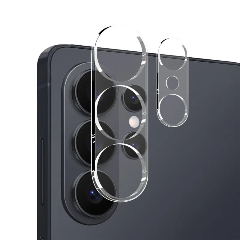 NORTHJO For Samsung Galaxy S26 Ultra TPU Phone Case + Tempered Glass Film + Camera Lens Protector (Support Fingerprint Unlock) - Transparent