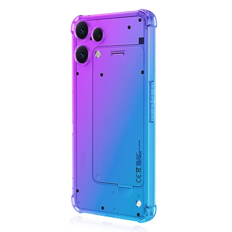 For Nothing Phone (3a) Lite 5G Case Gradient Color TPU Anti-Drop Phone Cover - Purple  /  Blue