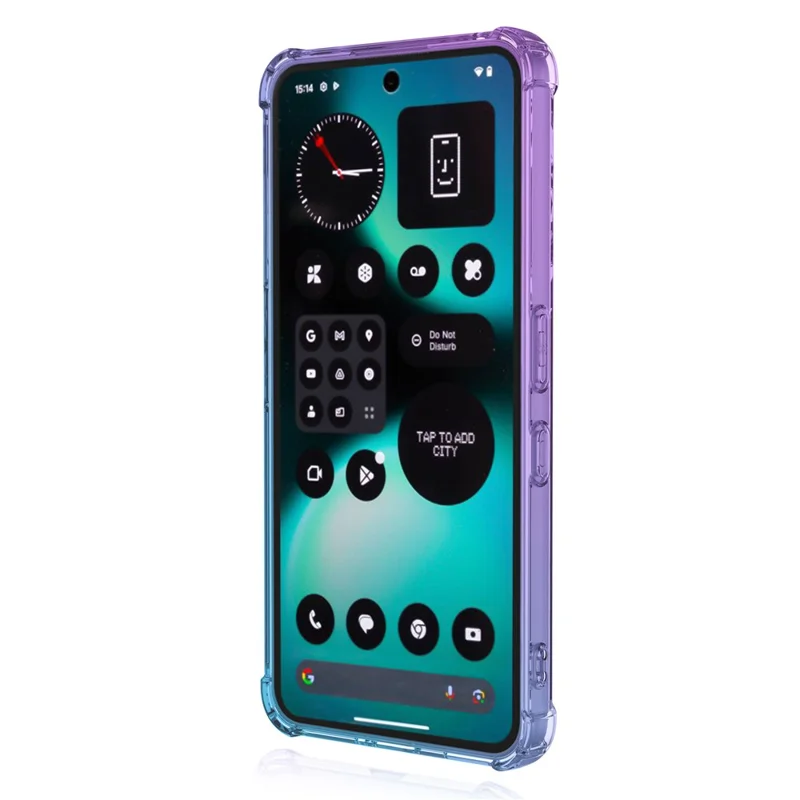 For Nothing Phone (3a) Lite 5G Case Gradient Color TPU Anti-Drop Phone Cover - Purple  /  Blue