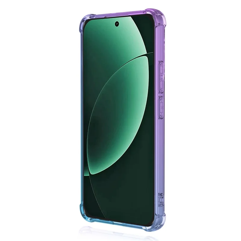 For Realme GT 8 Pro 5G Case Gradient Color TPU Anti-Drop Phone Cover - Purple  /  Blue