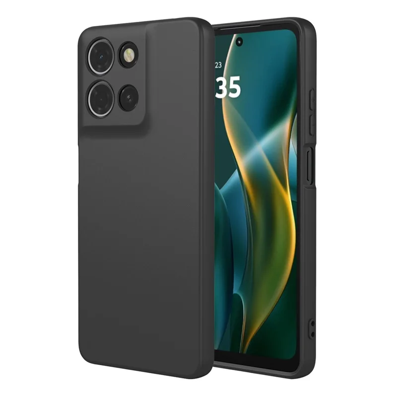 For Motorola Moto G Play (2026) 5G Case Liquid Silicone Feel Soft TPU Protective Phone Cover - Black