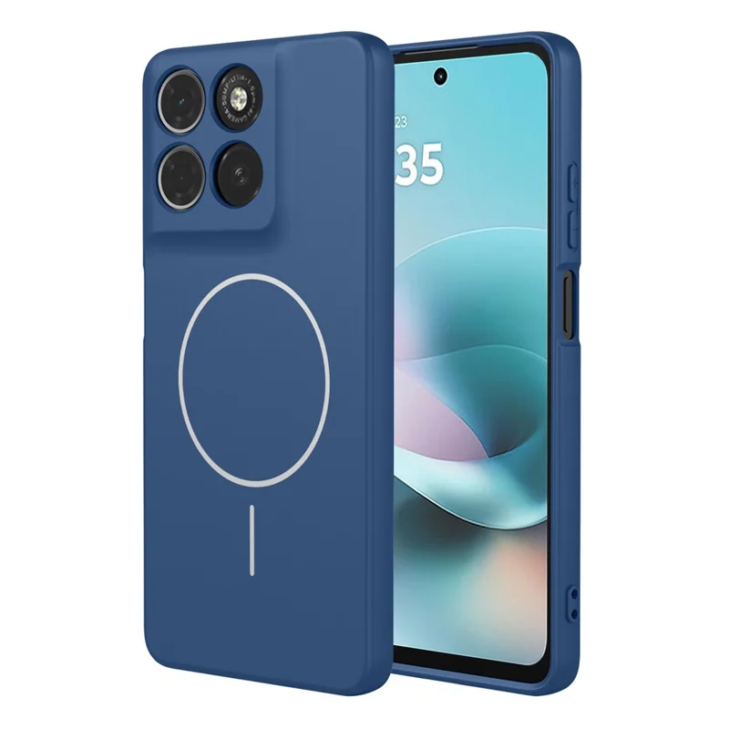 Bulk Purchasing Magnetic Case For Motorola Moto G67 Power 5G  /  G57 Power 5G Soft TPU Phone Back Cover - Blue