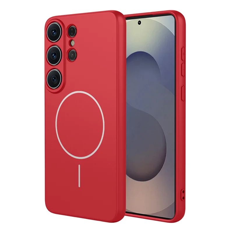 Bulk Purchasing For Samsung Galaxy S26 Ultra Magnetic Case Soft TPU Phone Back Cover - Red